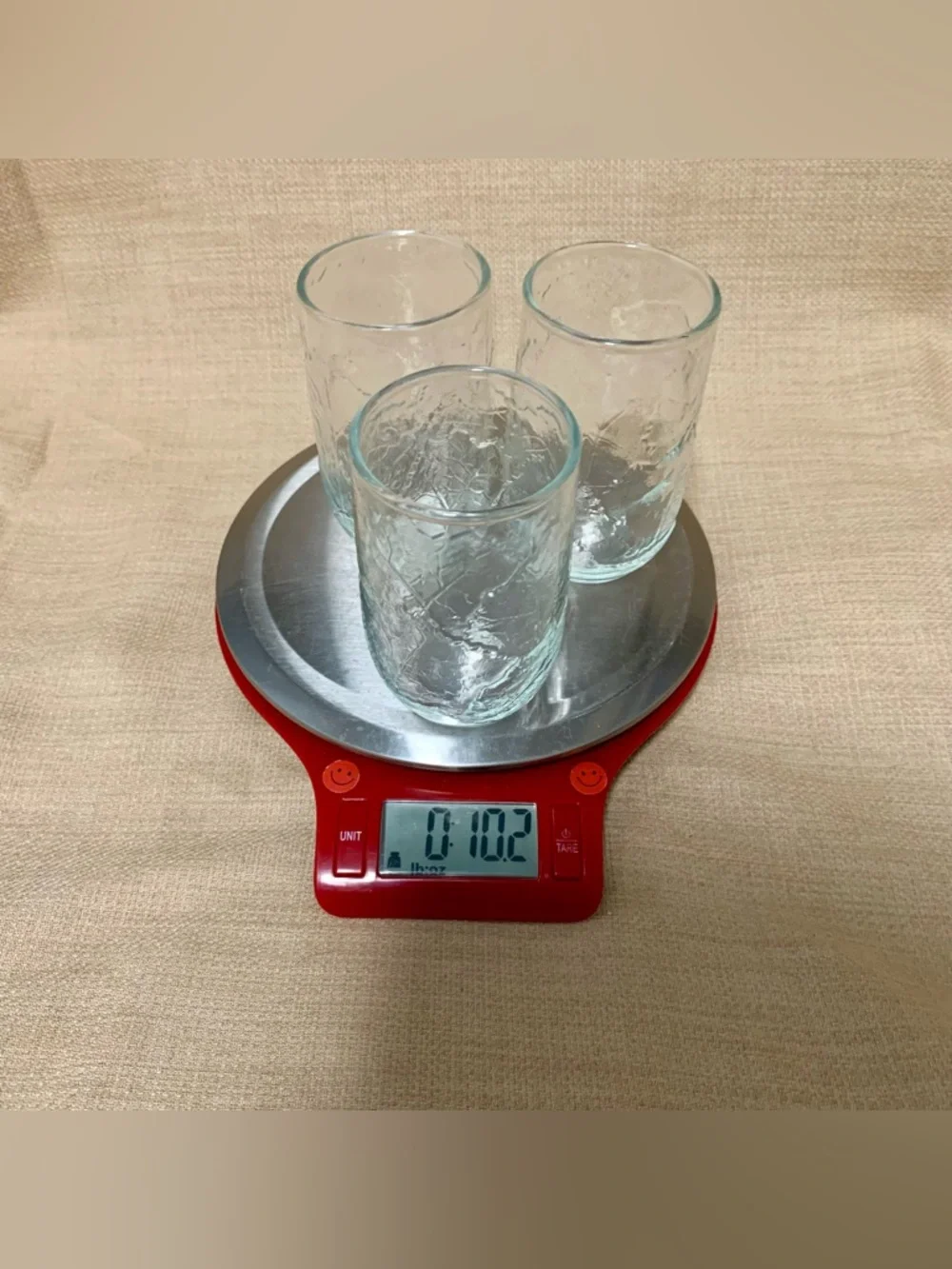 🔍 (3) Anchor Hocking Sherwood Textured Juice Drinking Glasses